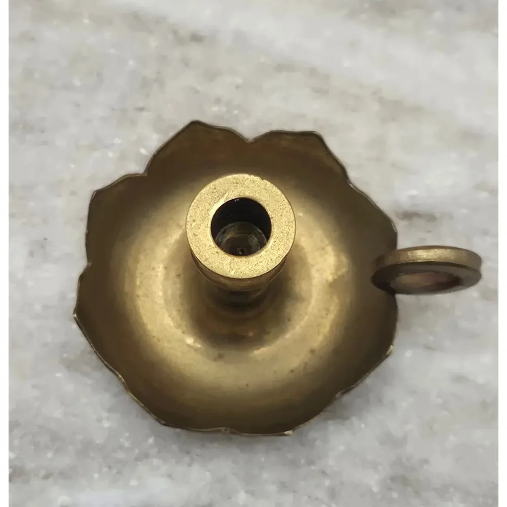 VTG Brass Made in India Micro Mini Candle Holder